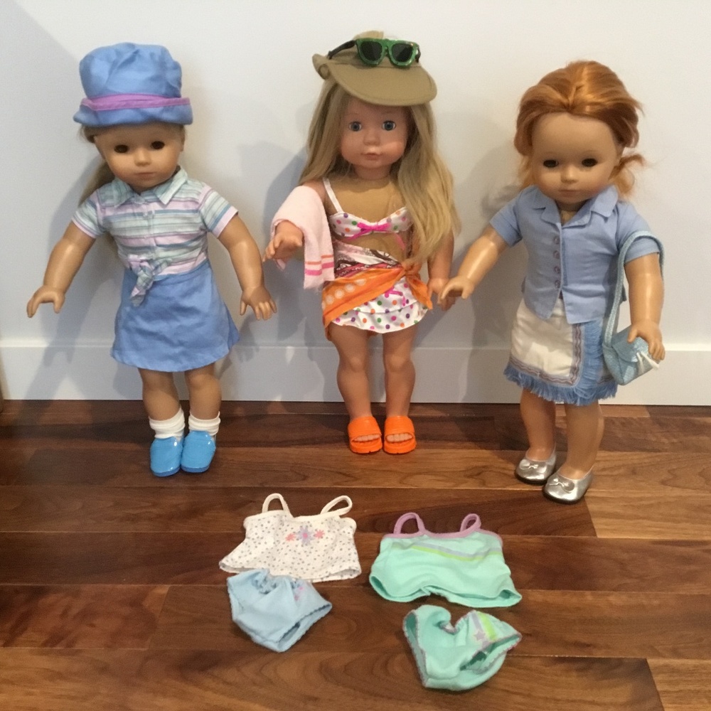 Our Generation 18” Doll 3 Outfits-Summer Skirts, Bikini/Beach and…